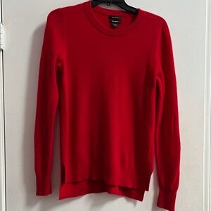 Halogen Bold Red Crew Neck Sweater